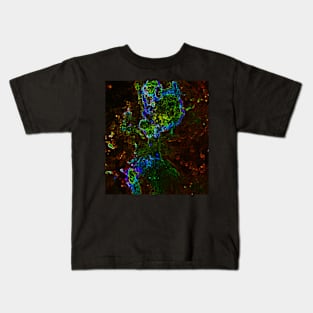 Black Panther Art - Glowing Edges 75 Kids T-Shirt